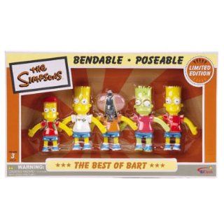 The Simpsons The Best of Bart Bendy Figure Set Toys