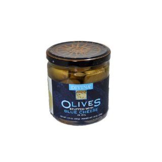 Divina, Olive stuffed with bleu cheese 12.9oz Grocery