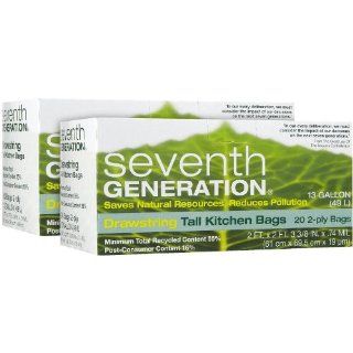 Seventh Generation Drawstring Kitchen Bags, 20 ct 2 pack