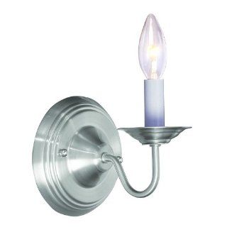 Livex 5017 91 Williamsburg Wall Sconce Brushed Nickel   