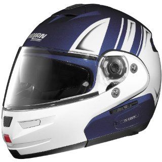 Nolan N Com N103 Modular Helmet Blue White XXL  