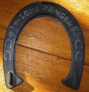  Ranger rubber horseshoe Gardner Games horsehoes ring toss set ca 1950s