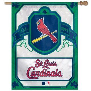 St. Louis Cardinals Banner Shamrock St. Patricks Day Flag