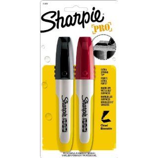 Sharpie Professional Chisel Tip Permanent Markers, 2