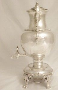  Meriden B Tall Art Nouveau Samovar Hot Water Pot Urn Coffee Pot