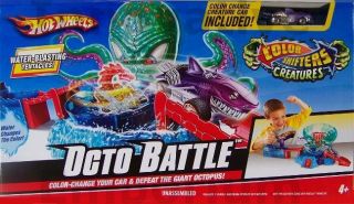 Hot Wheels Octo Battle Play Set Kids Toys Color Change Octobattle