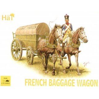 Napoleonic French Baggage Wagons (3 Sets) (1 Soldier, 2