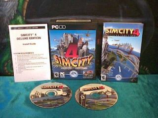 2003 SimCity 4 Deluxe w Rush Hour by Maxis for PC 