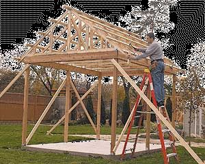 Shed Log Cabin Summer Play House Barn Garage Plans Woodwork CD