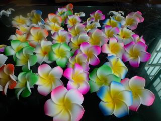  Fabulous Hawaiian foam frangipani flowers wedding party decor 4.CM