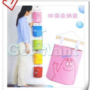  Wall Hang Up Cloth Stuff Organizer Home Storage Pouch Bag Case