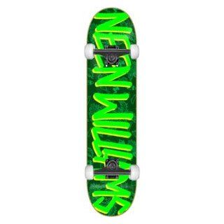  Gang Name Skateboard 7.87 Neon Green w/Black Trucks