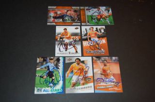 Various Houston Dynamo Sign Insert Soccer Cards UChoose