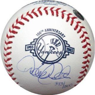 Signed Derek Jeter Baseball   100th Anniversary Steiner