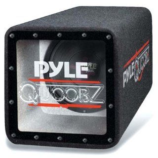 Pyle Quoobz Cube Style Bandpass 10inch Subwoofer Clear