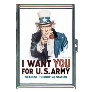 UNCLE SAM RECRUITING POSTER ID Holder, Cigarette Case or