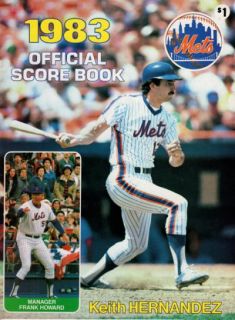 1983 New York Mets Official Score Book Keith Hernandez Product Image