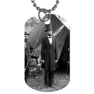 Abraham Lincoln Dog Tag with 30 chain necklace Great Gift