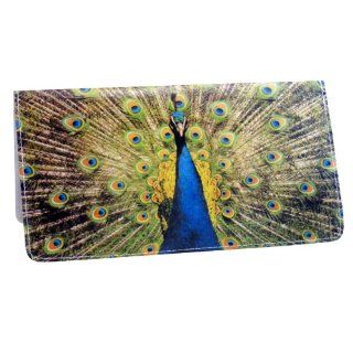 Proud Peacock Checkbook Cover Clothing