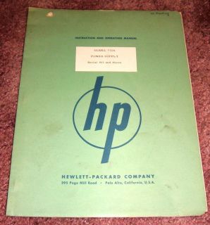 HP Hewlett Packard Model 712A Regulated HV Power Supply Original