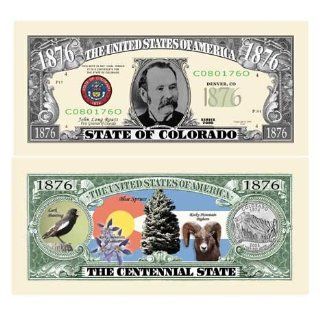 Set of 10 Bills 1876 Colorado State Bill Toys & Games
