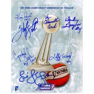 Houston Comets Autographed 97 WNBA Championship Program