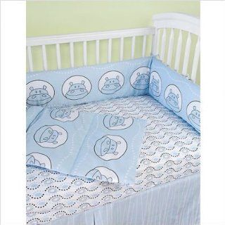 Bundle 98 Crib Bedding Fabric by the Yard   Blue Hippo