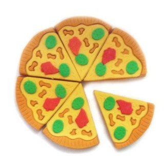 Japanese Fun 6 Piece Pizza Slice Erasers Toys & Games