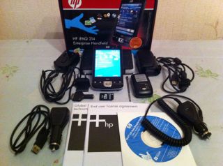 HP IPAQ 214 Handheld PDA GPS GlobalSat BT 338 Receiver 8gb MemoryCard