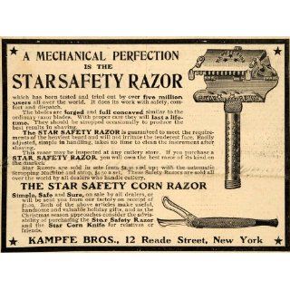 1907 Ad Kampfe Bros. Star Safety Razor Knife Shaving