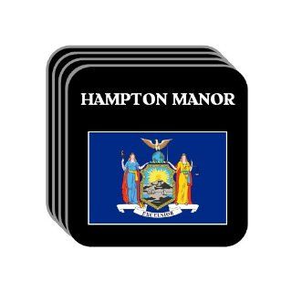 US State Flag   HAMPTON MANOR, New York (NY) Set of 4 Mini