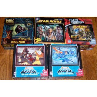 5 100 Pc. Puzzle Lot 2 Avatar, Star Wars, Kong