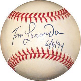 Tom Lasorda 6/8/94 Autographed Baseball (JSA) Sports