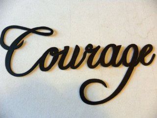 Courage Word Metal Wall Art Home Decor