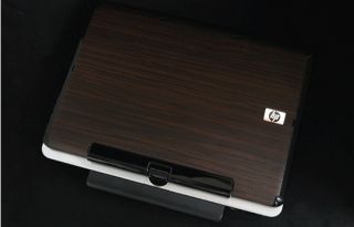 HP TX 2000 2500 Laptop Cover Skin Walnut Wood