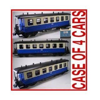 Case Of 4 Blue 2 Tone Saxon Passenger Car Dr Rail Ways
