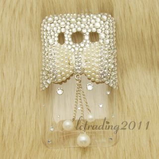  Pearl Bow Bling Phone Cases for HTC EVO 4G