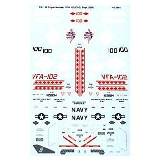 F/A 18 F Hornet VFA 102, USS Kitty Hawk (1/48 decals