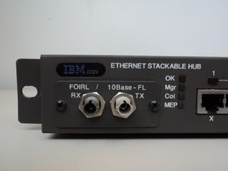 IBM 8224 Ethernet Stackable Hub 73G9764 8224 002 16 Port