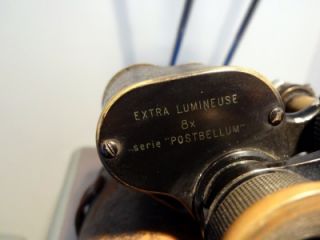 Antique Early 20thC French Huet 8x Postbellum 44838 Binocular