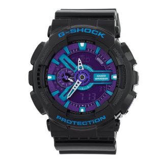 watch display on website g shock the ga 110 hypercolor watch in black