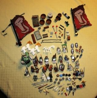 HUGE LEGO CASTLE LOT EXCELLENT 23 MINIFIGS 1 LARGE TROLL LOTS OF COOL