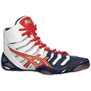 ASICS® Omniflex Pursuit   Mens   Wrestling   Shoes   Navy/White/Red