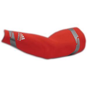 adidas Techfit Powerweb GFX Arm Sleeve   Mens   Red/Victory Red/Light