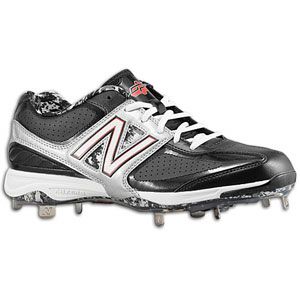 New Balance 40/40 Metal Low   Mens   Baseball   Shoes   Black/Silver