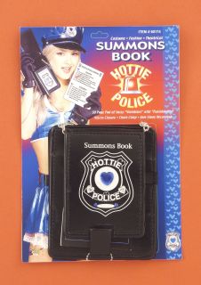 Police Policewoman Cop Summons Book Costume Accessory