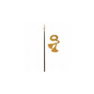 8 ft. Steel Pole Set, for 3 x 5 ft. Flag, Brass Round