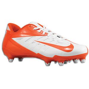 Nike Vapor Pro Low D   Mens   Football   Shoes   White/Orange Flash