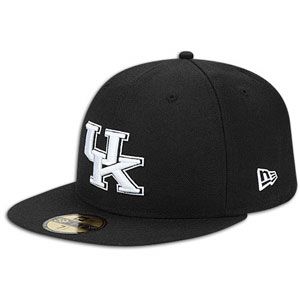 New Era 59Fifty College Black & White Cap   Mens   Kentucky   Black