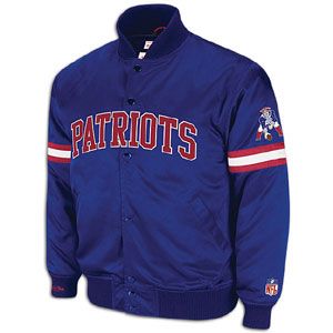 Mitchell & Ness NFL Backup Satin Jacket   Mens   New England Patriots